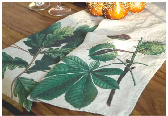 Oak & Horse Chestnut Linen Kitchen Towels (set of 2)