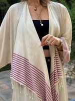 LINEN BLEND KIMONO-DERVISH