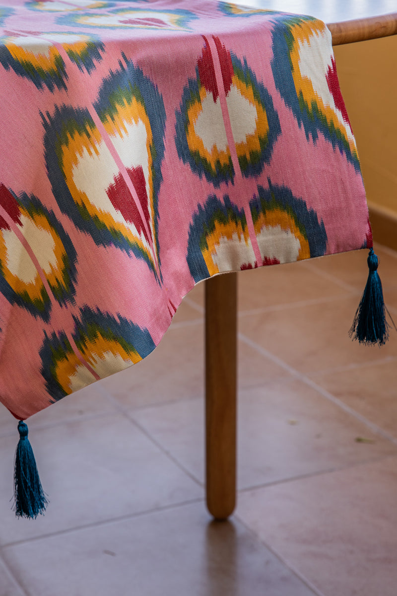 IKAT TABLE RUNNER - The Reds and the Pinks