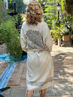 LINEN BLEND KAFTAN- BLOOM