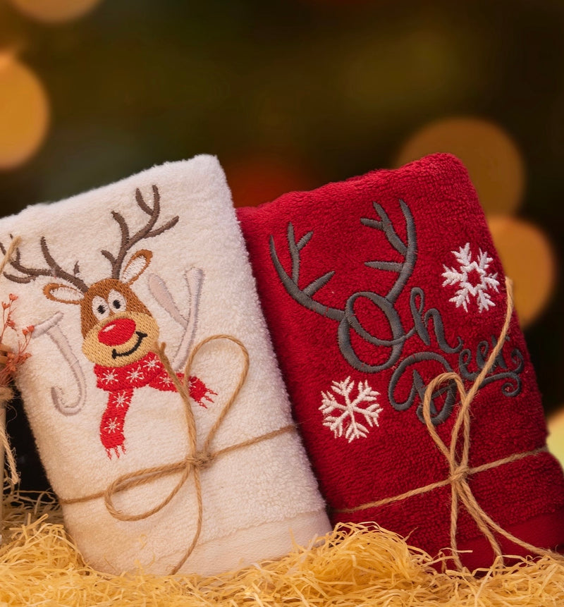 CHRISTMAS TOWEL-SET OF 2