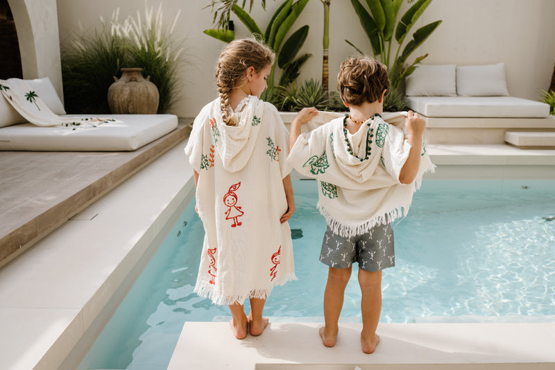 KIDS BEACH PONCHO- MY GIRL