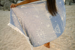 COTTON BEACH TOWEL- EYE LOVE YOU