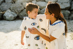 KIDS COTTON BEACH PONCHOS- NEON GOT EYE ON YOU