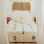 COTTON BLANKET-BLUE EYE