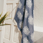 COTTON THROW BLANKET-MARINE BREEZE