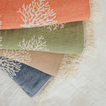 COTTON THROW BLANKET-MARINE BREEZE