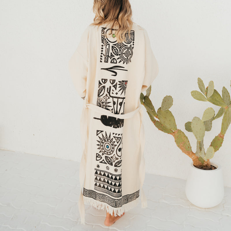 COTTON KAFTAN - GREEK DESIGN