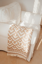 COTTON SOFA BLANKET-COZY DESERT HUES