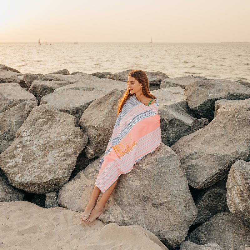 BEACH DAYS- UNIQUE TOWELS WITH EMBROIDERY