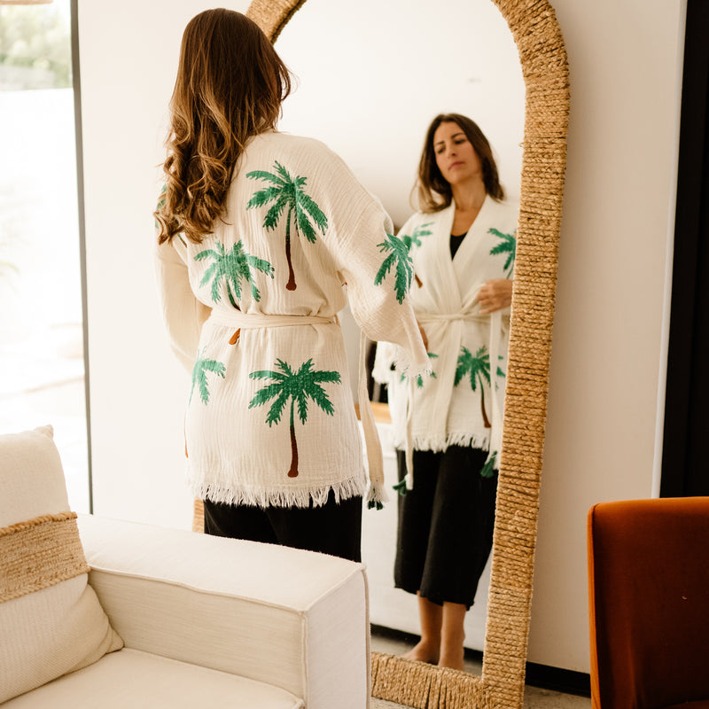 COTTON KIMONO- THE PALM