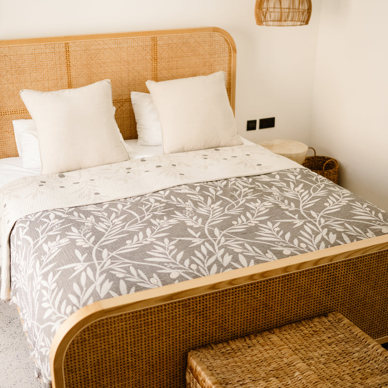 MUSLIN  BEDSPREAD- HARVEST