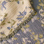 MUSLIN  BEDSPREAD-  BEGOUNVILLA