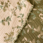 MUSLIN  BEDSPREAD-  BEGOUNVILLA