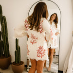 COTTON KIMONO- CORALLIUM