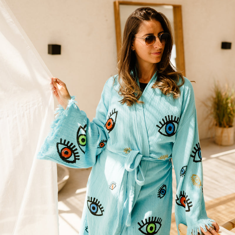 COTTON KAFTAN- BLUE DREAMS