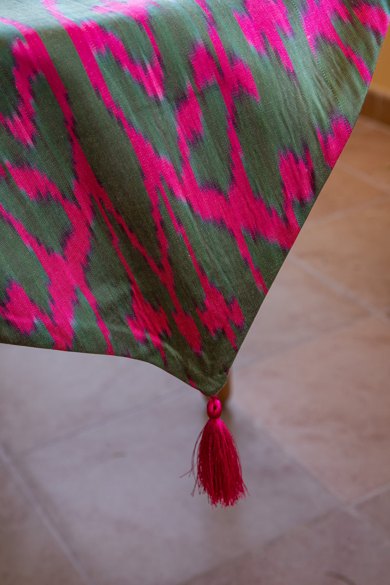 IKAT TABLE RUNNER - The Reds and the Pinks