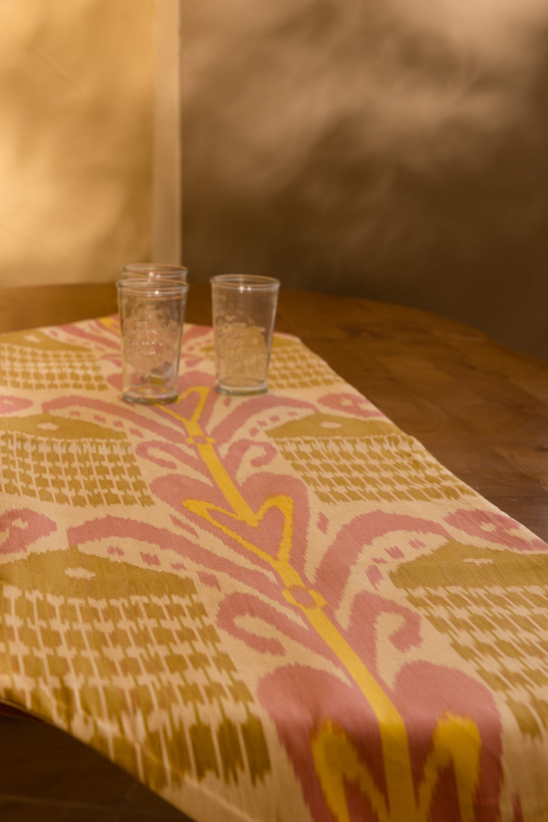 IKAT TABLE RUNNER - The Reds and the Pinks