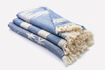 100% Finest Turkish Cotton Peshtemal Beach Towels with Natural Tassels  Size  90 cm x 170 cm  Product Details  These world famous Turkish  peshtemal beach towels are perfect for the beach as they are highly absorbent and lightweight. This product can also be used as a towel as it dries quickly and absorbs water quickly.  Ideal for trips as they don't occupy much space in your luggage.