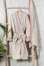 COTTON BATHROBE- ANTIOCHE with matching towel