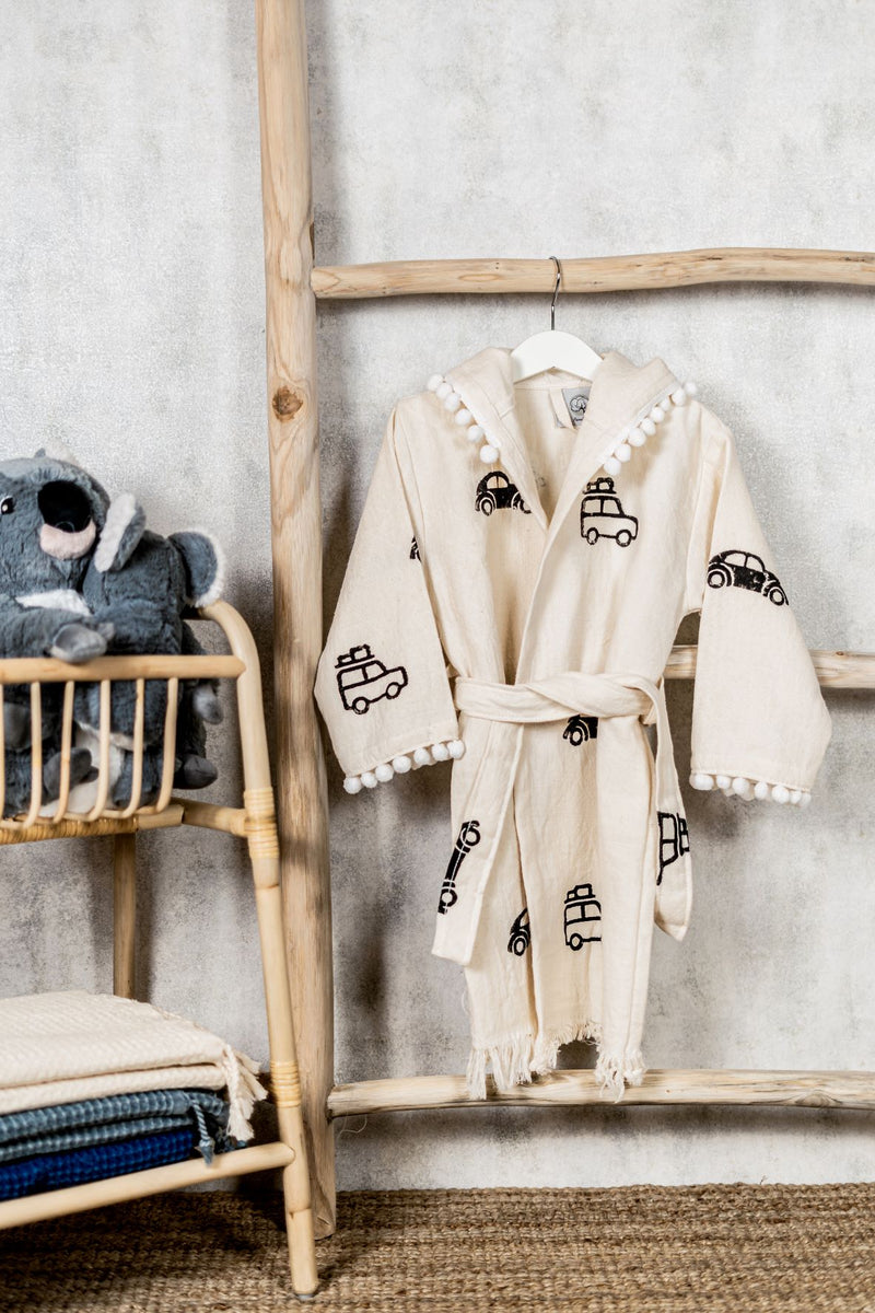 COTTON KIDS BATHROBE-BANIO  CARS