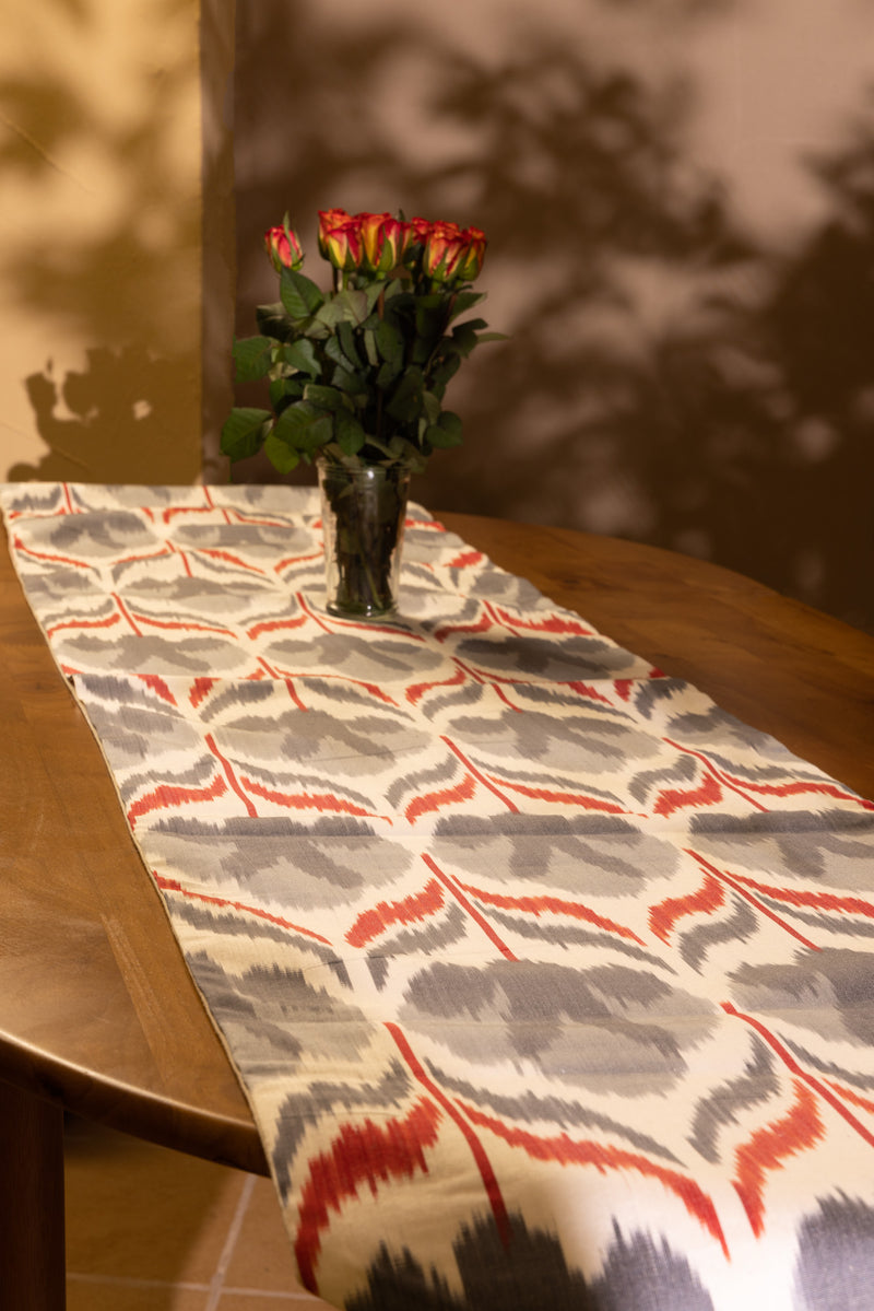 IKAT TABLE RUNNER - The Reds and the Pinks